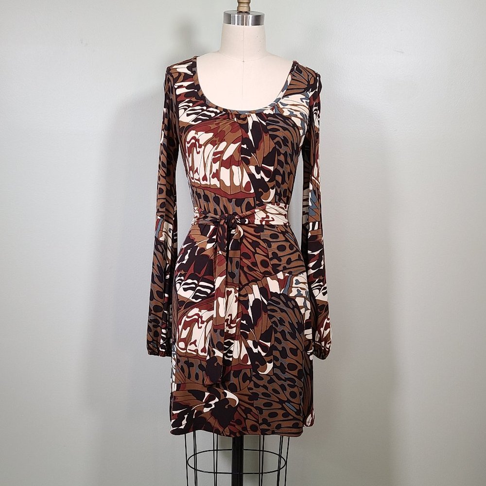 Laundry Retro Print Mini Dress
